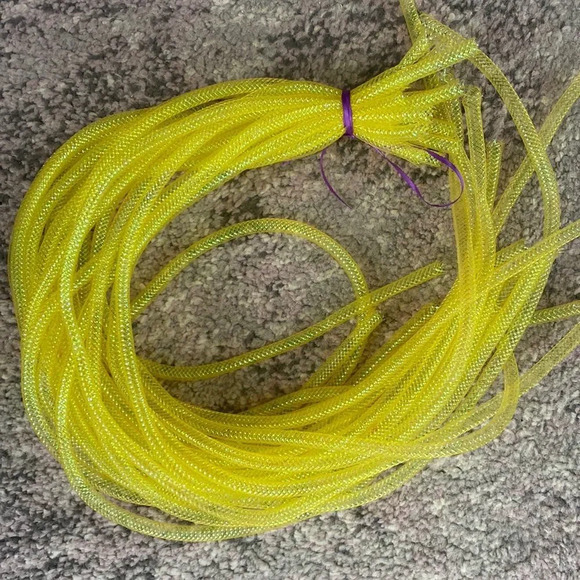 Rare Mini 1/4 Mini" Cyberlox Crin, Yellow Gold Translucent Rave EDC Burning Man - Picture 2 of 2